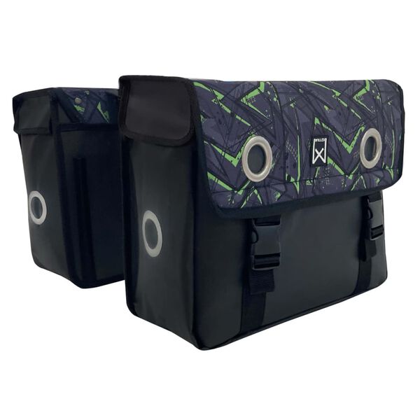 Willex Cykelv&auml;ska Eco 30 L Tarpaulin gr&ouml;n och svart