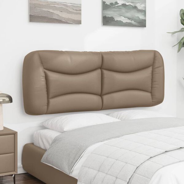 vidaXL Headboard Cushion "Hvar" Cappuccino 120 cm Faux Leather
