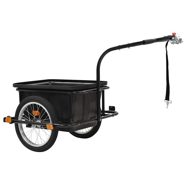 vidaXL Cykelvagn svart 50 kg
