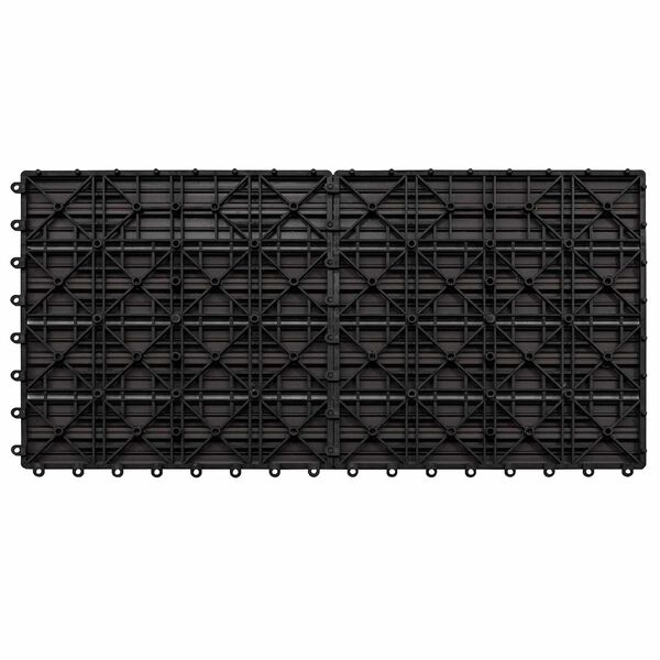 vidaXL Terrassplattor 6 pcs M&ouml;rkbrun 60 x 30 cm WPC