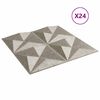 vidaXL V&auml;ggpaneler 24 pcs Origami Betong 50 x 50 cm XPS Skum