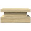 vidaXL Soffbord med LED sonoma-ek 90x50x40 cm