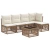vidaXL Tr&auml;dg&aring;rdsoffset 6 pcs Beige konstrotting