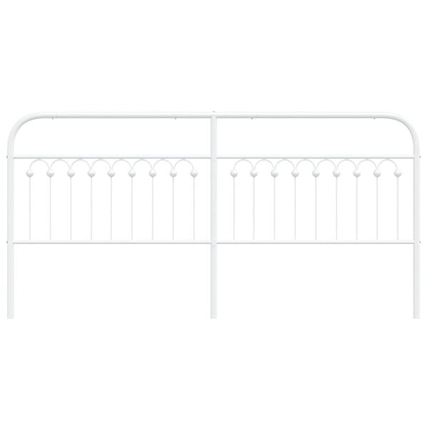 vidaXL Ers&auml;ttningsgavel metall vit 193 cm