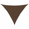 vidaXL Solsegel 160 g/m&sup2; brun 3x3x4,2 m HDPE
