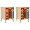 vidaXL Nattduksbord ESSEN 2 st Sonoma-ek 36 x 33 x 50 cm