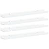 vidaXL V&auml;gghyllor 4 st vit 60x9x3 cm