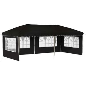 vidaXL Pop-up Partyt&auml;lt 575 x 289 x 245 cm Svart