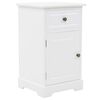 vidaXL Nattduksbord MDF och furu 35x32x59 cm