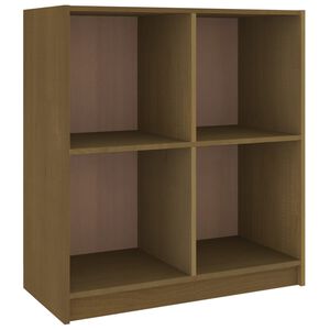 vidaXL Sk&auml;nk honungsbrun 70x33x76 cm massiv furu