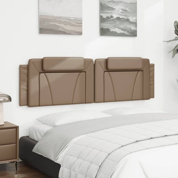 vidaXL Headboard Cushion "Viana" Cappuccino 180 cm Faux Leather