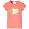 T-shirt f&ouml;r barn korallr&ouml;d 128