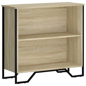 vidaXL Bokhylla sonoma-ek 80x31x74,5 cm konstruerat tr&auml;