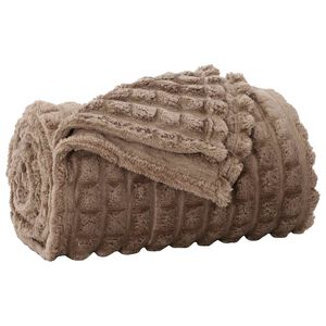 vidaXL Kastfilt Kamel 150 x 130 cm Fleece