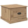 vidaXL Kaffeebord Artisan Ek 50 x 50 x 35 cm Konstruerat tr&auml;