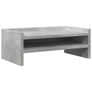 vidaXL Sk&auml;rmst&auml;ll betonggr&aring; 42x24x16 cm konstruerat tr&auml;