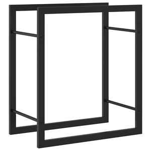 vidaXL Vedst&auml;ll matt svart 50x28x56 cm st&aring;l