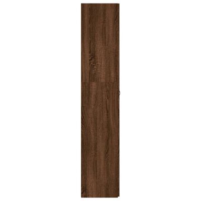vidaXL Skoskåp brun ek 80x35,5x180 cm konstruerat trä