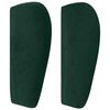 vidaXL Sänggavel med kanter mörkgrön 83x23x78/88 cm sammet