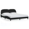 vidaXL Bed Frame "Viana" with LED without Mattress Black 180x200 cm