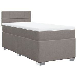 vidaXL Rams&auml;ng med madrass taupe 80x200 cm tyg