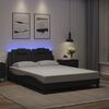 vidaXL Bed Frame "Viana" with LED without Mattress Grey 120x200 cm