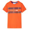vidaXL T-shirt f&ouml;r barn m&ouml;rk orange 116