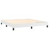 vidaXL Rams&auml;ng med madrass vit 160x200 cm konstl&auml;der