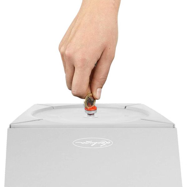 LECHUZA Blomkruka Cubico Color 40 ALL-IN-ONE vit 13150