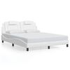 vidaXL Bed Frame "Viana" without Mattress White 160x200 cm Faux Leather