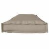 vidaXL Kudde Taupe 140 x 40 x 8 cm Oxford Tyg