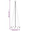 vidaXL Julgran med markspett 310 blåa lysdioder 300 cm
