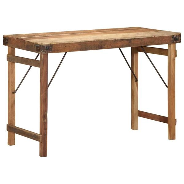 vidaXL Matbord Brun 110 x 55 x 76 cm massivt återvunnet trä