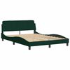 vidaXL Bed Frame "Dover" Dark Green 120x200 cm Velvet