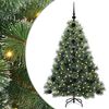 vidaXL Konstgjord julgran med 150 LED-lampor Gr&ouml;n 120 cm PE och PVC