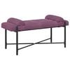 vidaXL Knappstoppad b&auml;nk med kuddar Lila 110 x 40 x 46 cm Sammet