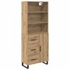 vidaXL Sk&aring;p 2 pcs Artisan Ek 69,5 x 34 x 180 cm Konstruerat tr&auml;