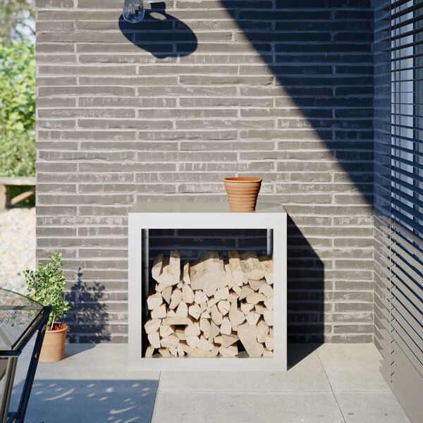 vidaXL Vedst&auml;ll vit 60x40x60 cm st&aring;l