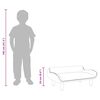 vidaXL Barnsoffa mullvadsbrun 70x40x24 cm tyg
