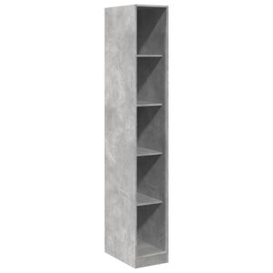 vidaXL Garderob betonggr&aring; 30x50x200 cm konstruerat tr&auml;