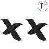 vidaXL Soffbordsben X-formade 2 st svarta 70x(30-31) cm st&aring;l