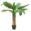 vidaXL Konstv&auml;xt banantr&auml;d 9 blad 120 cm gr&ouml;n