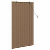 vidaXL Rullgardin med gardiner Brun 80 x 160 cm Bambu
