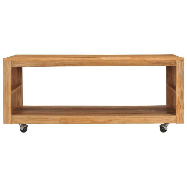 vidaXL Soffbord 110x60x40 cm massiv teak