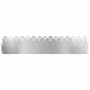 vidaXL Gr&auml;skanter 10 pcs Silver 103 x 0,05 x 22 cm Rostfritt st&aring;l
