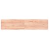 vidaXL Bordsskiva ljusbrun 180x40x(2-4) cm massivt tr&auml; levande kant