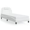 vidaXL Bed Frame "Viana" with LED without Mattress White 90x190 cm