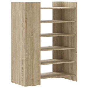 vidaXL Skosk&aring;p sonoma-ek 74,5x37,5x100 cm konstruerat tr&auml;