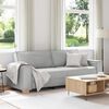 vidaXL 3-sitssoffa molngr&aring; 220x78x84 cm tyg