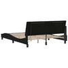 vidaXL Bed Frame without Mattress "Hanko" Black 160x200cm Fabric